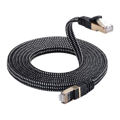 كابل إيثرنت Cat7 مجدول من النايلون ، كابل شبكة عالي السرعة 10 أقدام